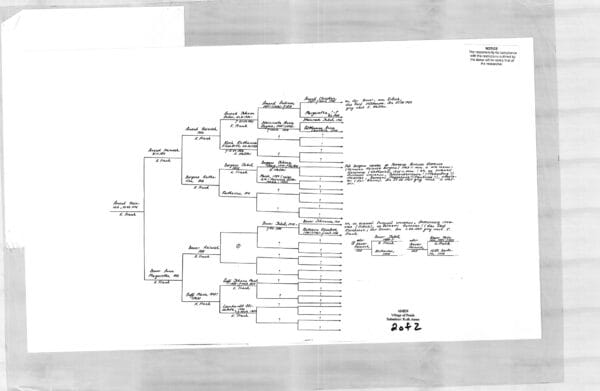 AMEN chart (villages of Frank, Walter)