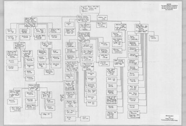 BRUNGARDT chart (village of Frank)