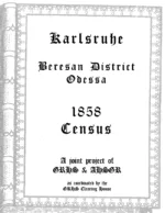 Karlsruhe 1858 Census
