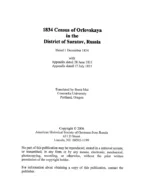 Orlovskaya - 1834 Census