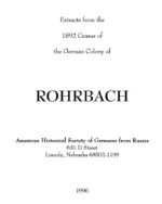 Rohrbach Extracts from the 1892 Census