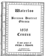 Waterloo 1858 Census