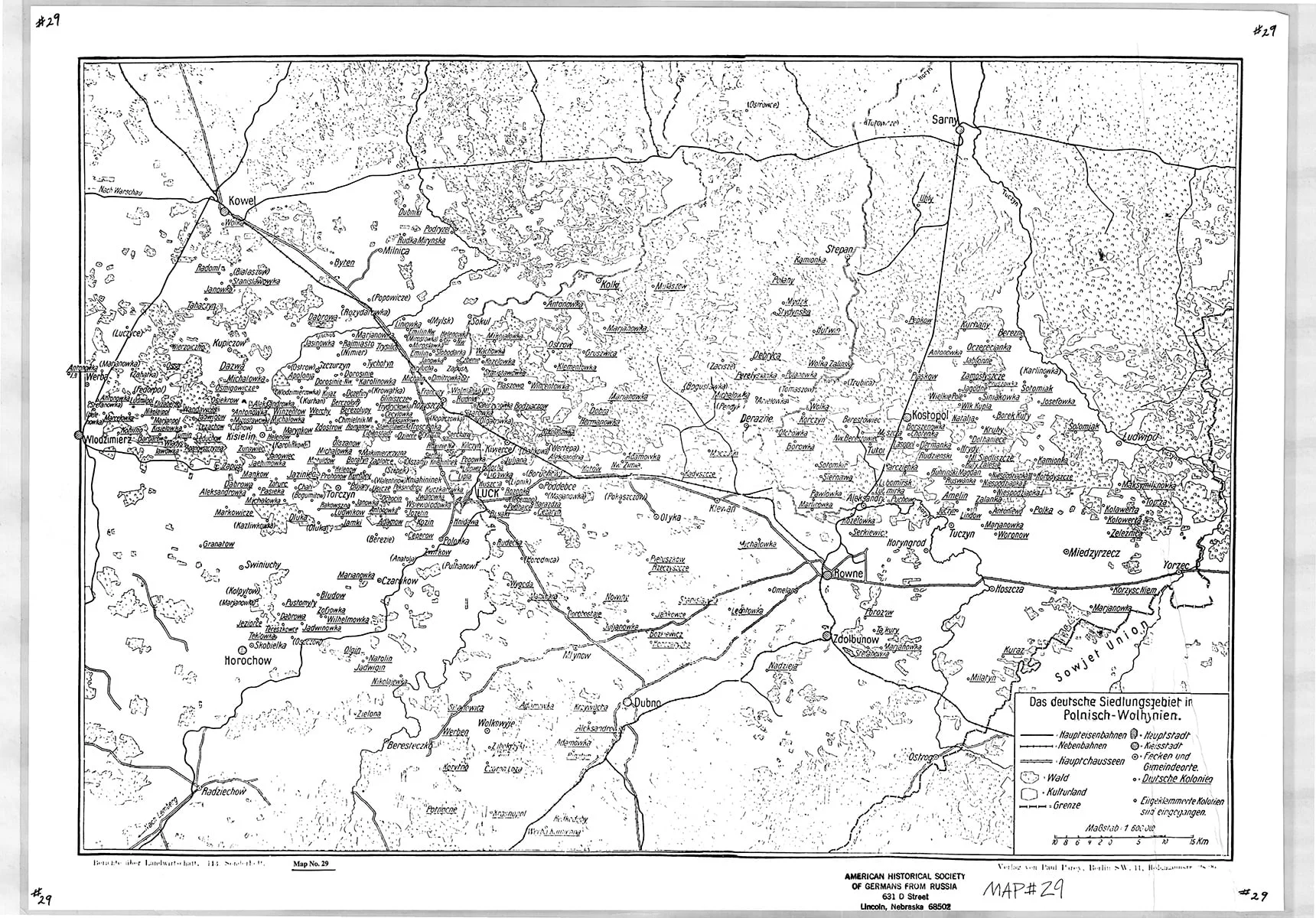 Map #29 Polish Volhynia