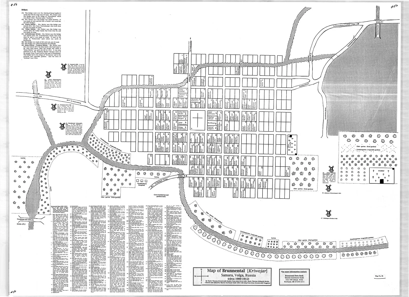 Map #56 Brunnental - 1912