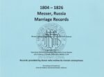 Messer Marriage Records (1804-1826)
