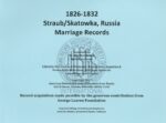 Straub Marriage Records (1826-1832)