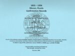 Messer Confirmation Records (1821-1856)