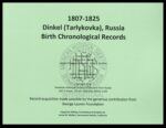 Dinkel, Russia Birth Chronological Records (1807-1825)