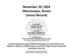 Obermunjou Census Records 1834 REVISED