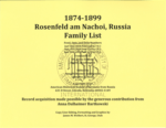 Rosenfeld am Nachoi Family List (1874-1899)