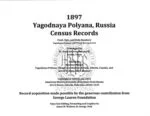 1897 Yagodnaya Polyana, Russia Census Records