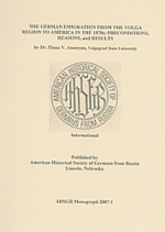 The German Emigration from the Volga Region to America in the 1870's