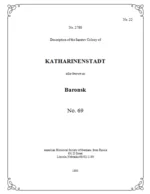 Katharinenstadt - 1798 Census