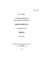 Preuss - 1798 Census