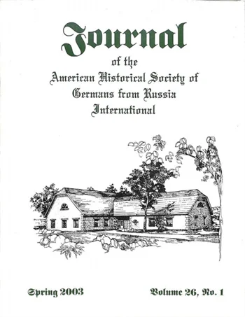 Journal, Vol. 26, No. 1 - Spring 2003