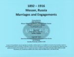 Messer, Russia Marriages and Engagements 1892 – 1916