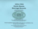 Dietel, Russia Marriage Records 1836-1904