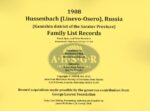 Hussenbach (Linevo-Osero), Russia (Kamishin district of the Saratov Province) Family List Records 1908