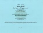 Messer, Russia Marriages and Engagements 1804-1916