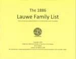 Lauwe Family List 1886