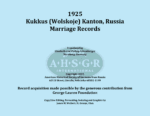 Kukkus Marriage Records 1925