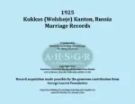 Kukkus Marriage Records 1925